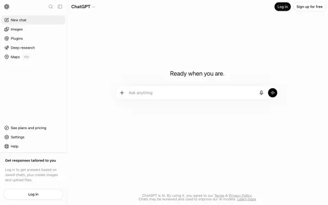 ChatGPT preview