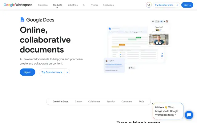 Google Docs preview