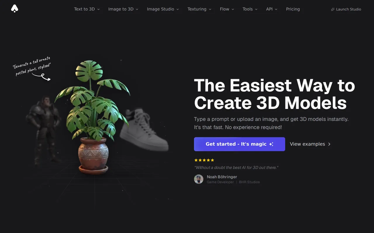 3DAI Studio screenshot