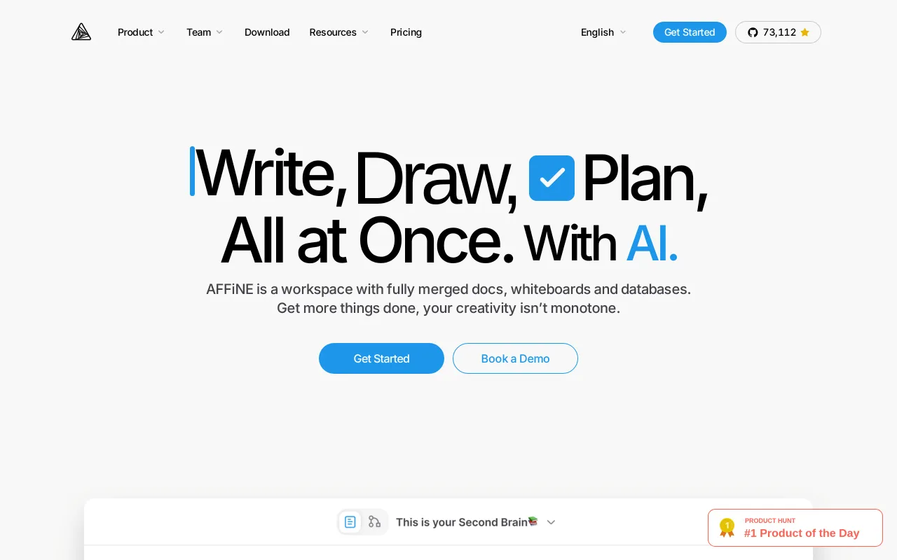 AFFiNE screenshot