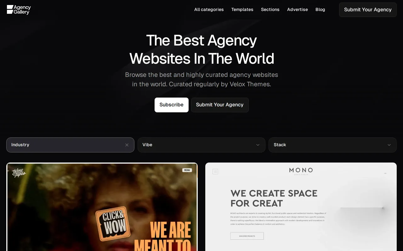 Agency Gallery screenshot