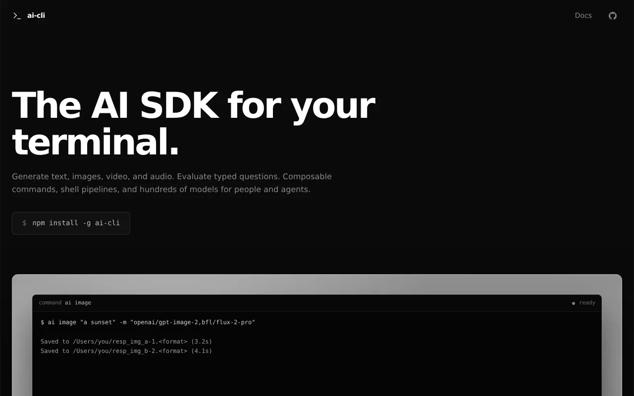 AI CLI screenshot