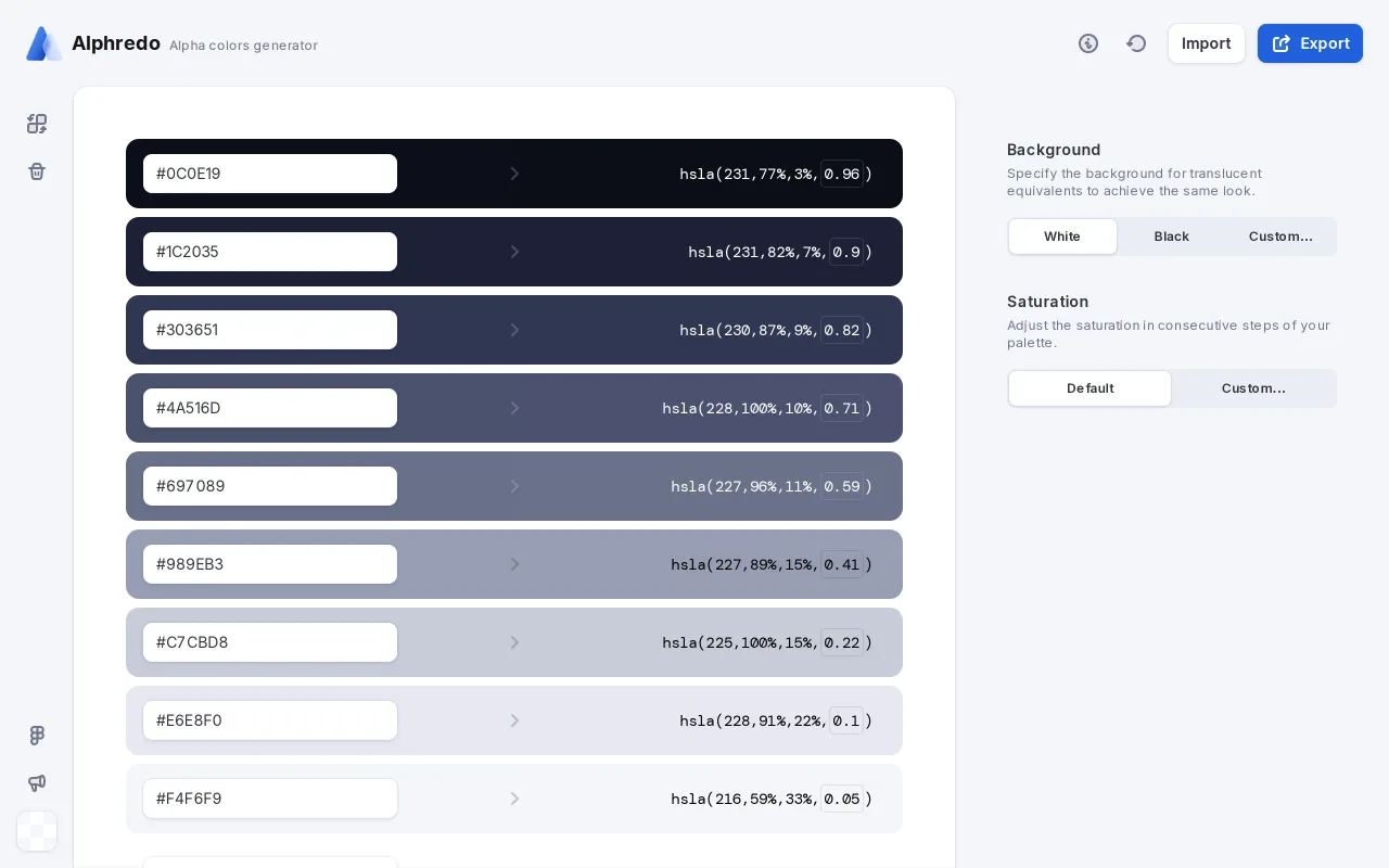 Alphredo screenshot