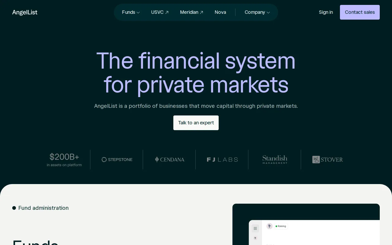 AngelList screenshot