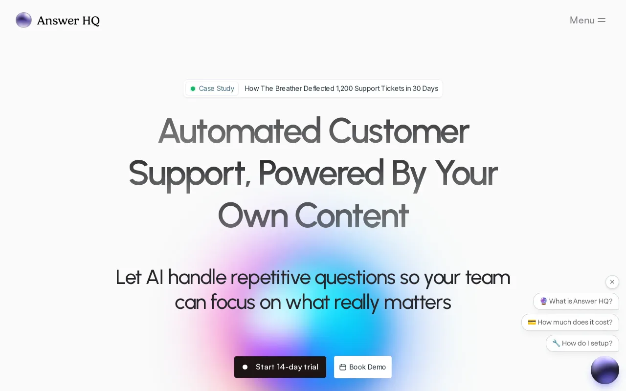 AnswerHQ screenshot