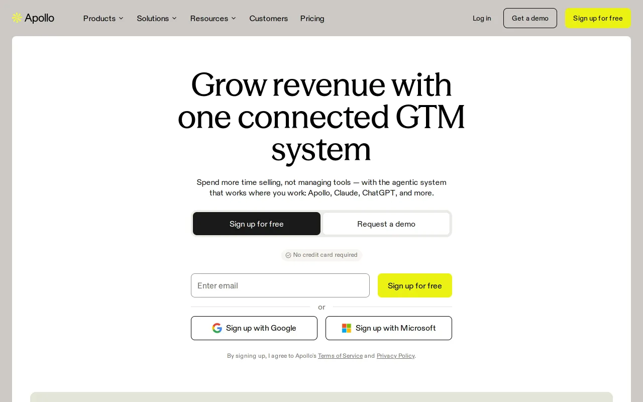Apollo.io screenshot