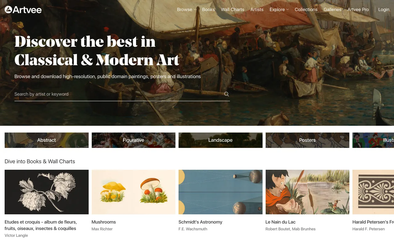 Artvee screenshot