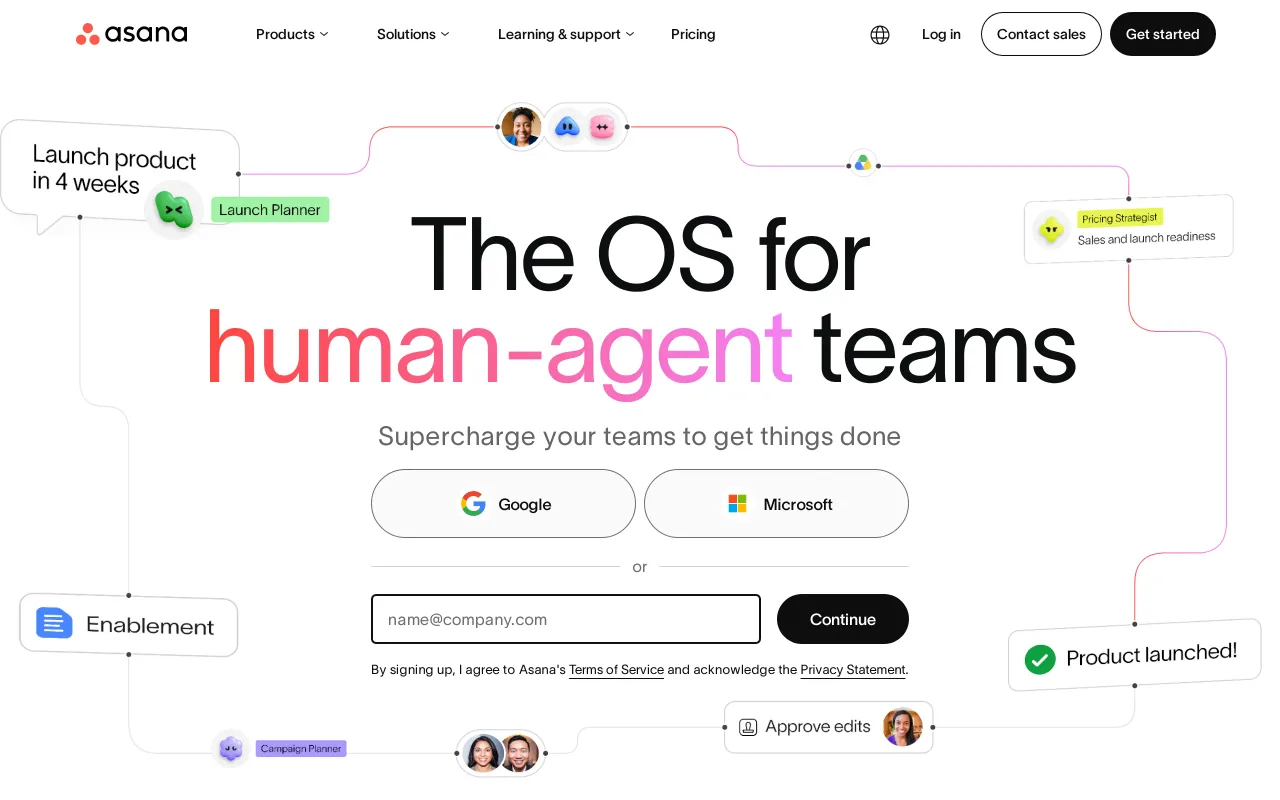 Asana screenshot