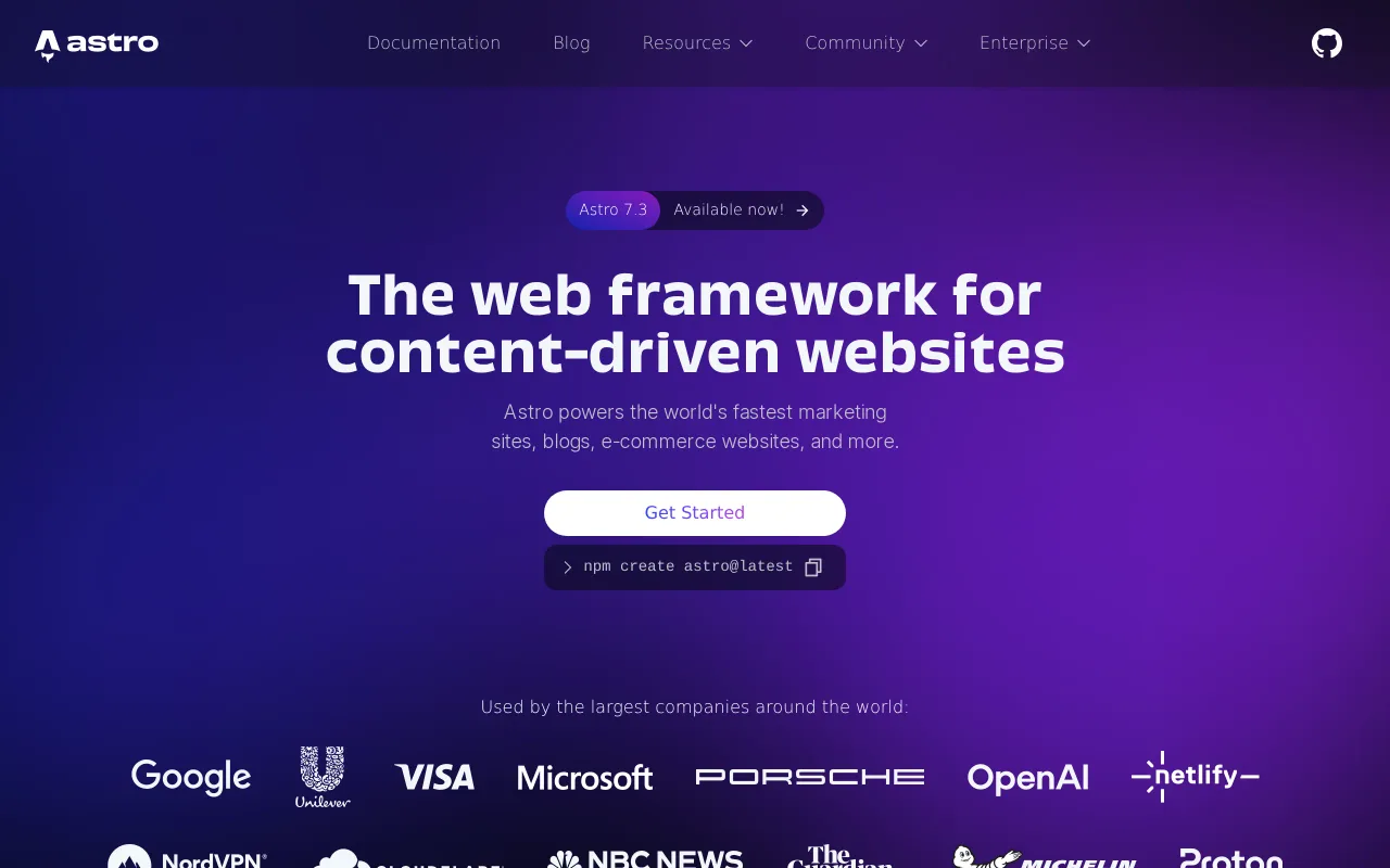 Astro screenshot