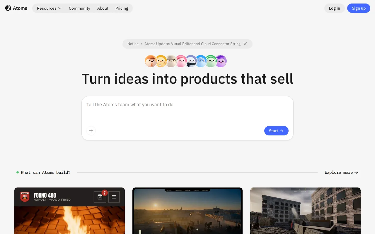 Atoms screenshot