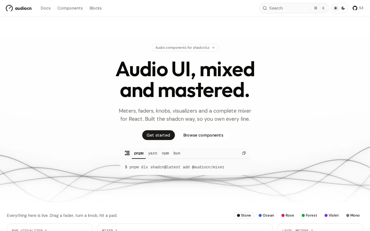 Audiocn screenshot