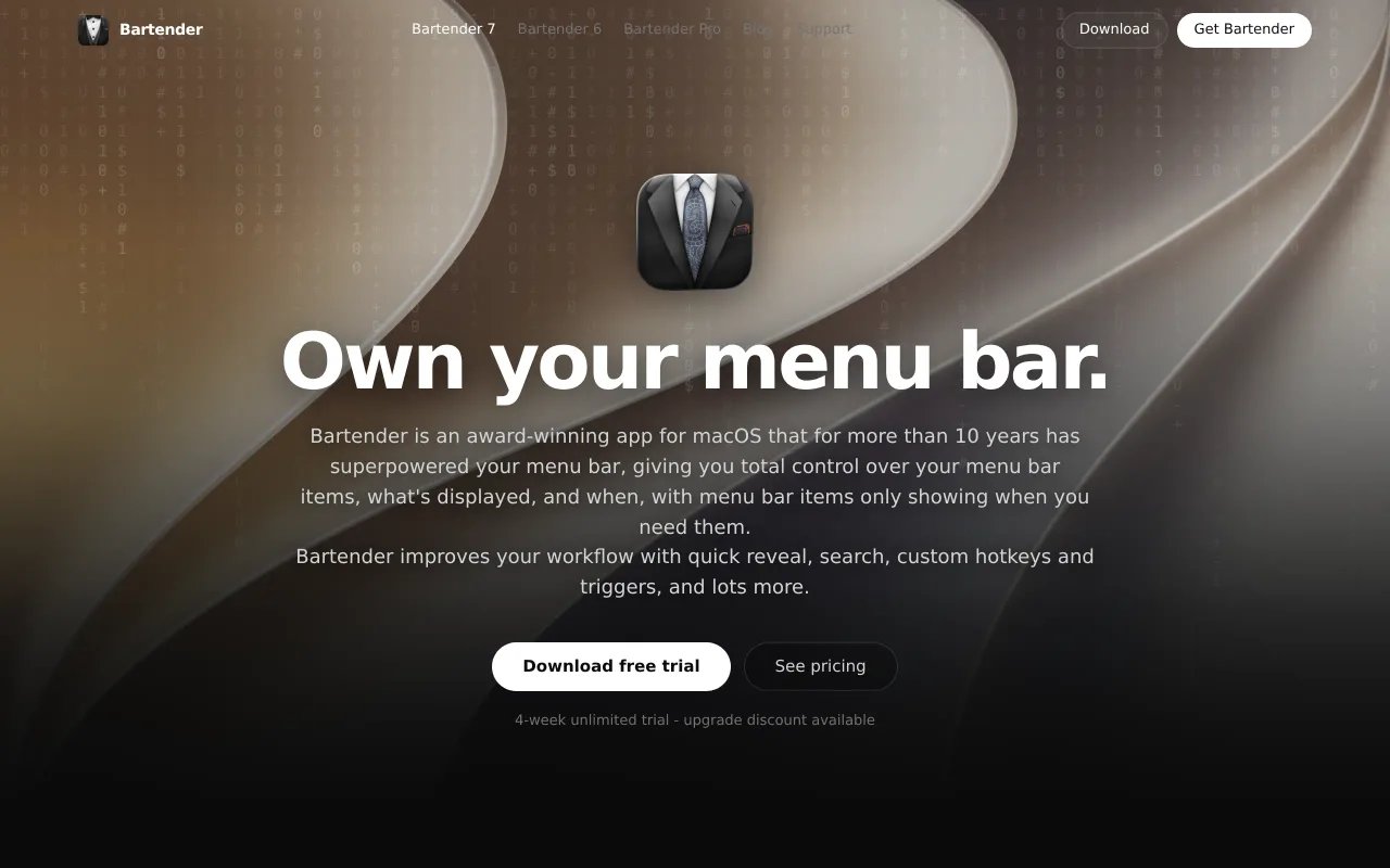 Bartender screenshot