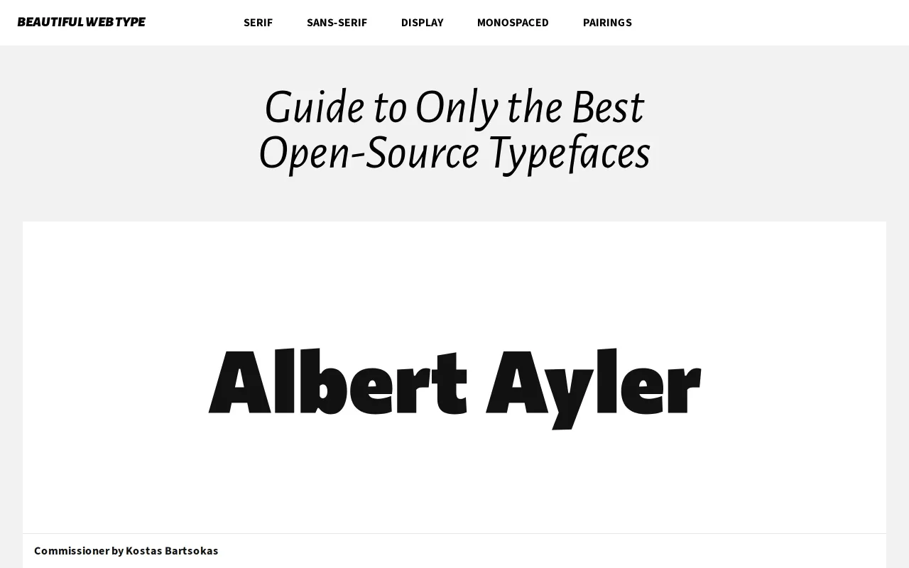 Beautiful Web Type screenshot