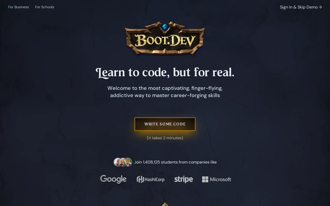 Boot.dev screenshot