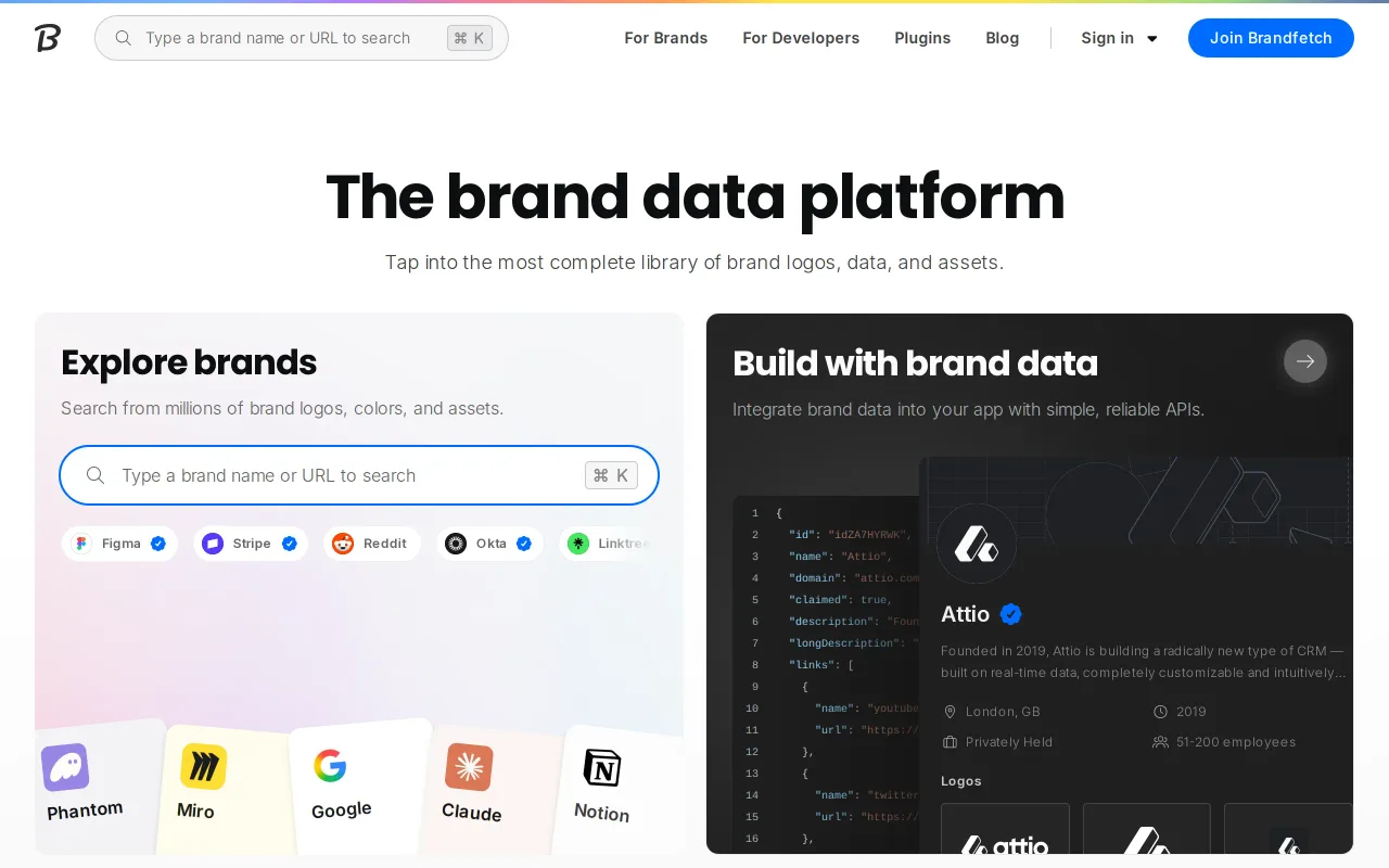 Brandfetch screenshot