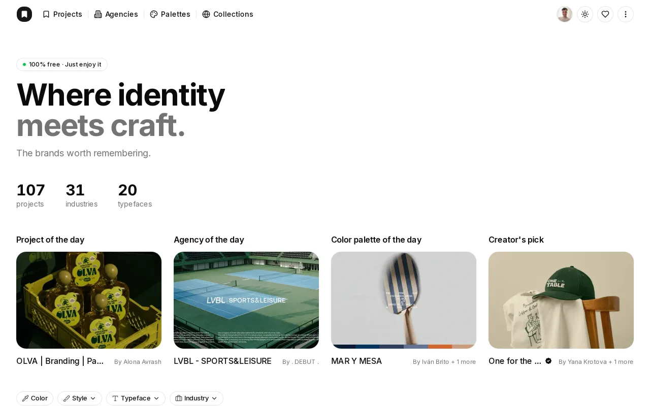 Branding Website screenshot