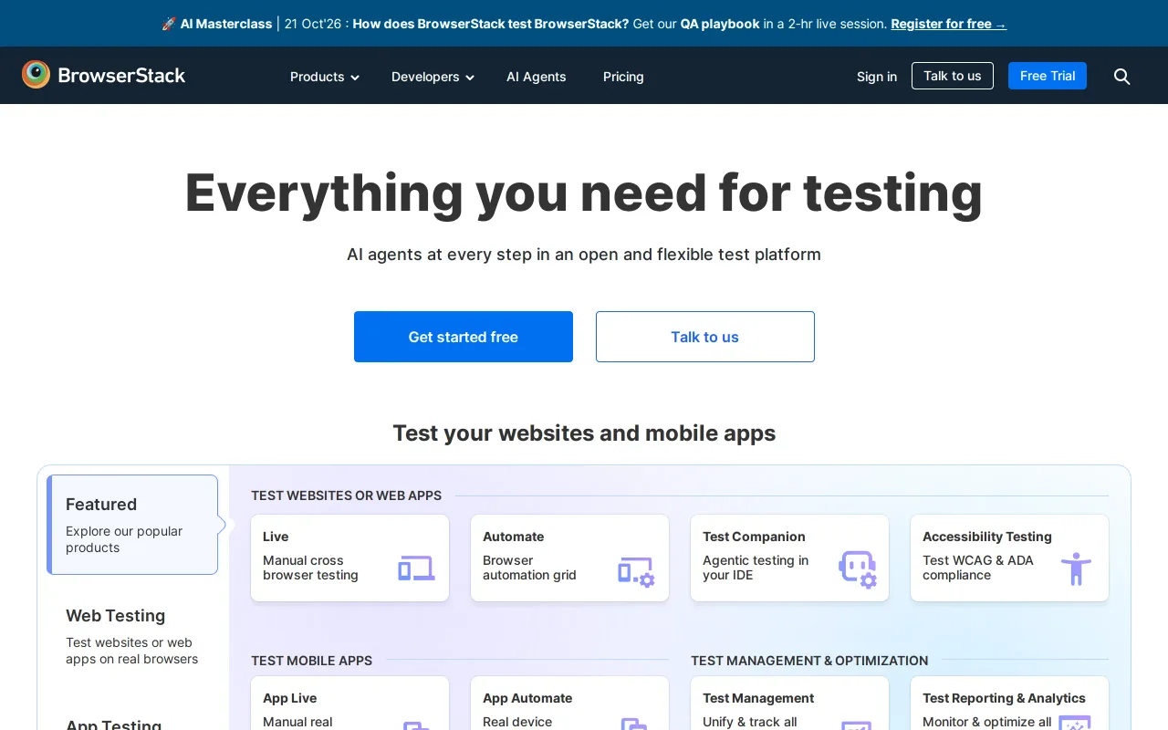BrowserStack screenshot