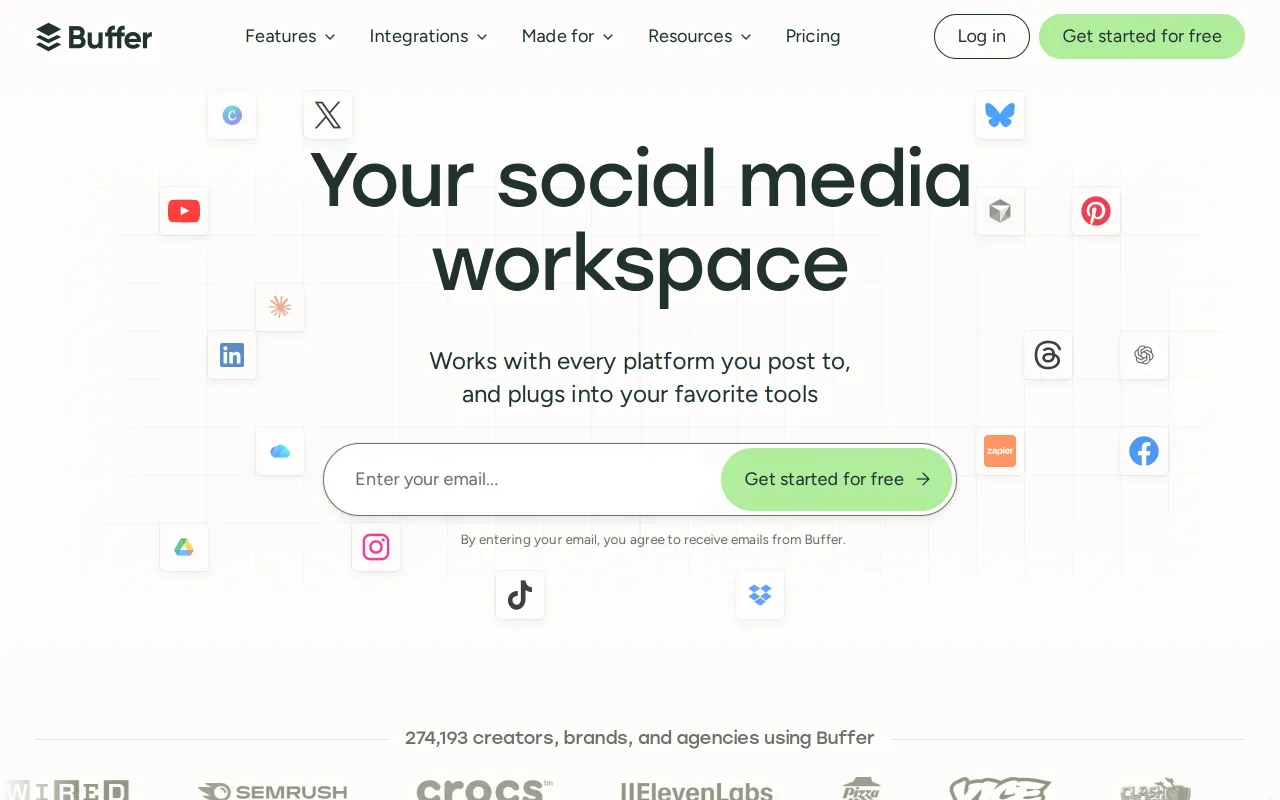 Buffer screenshot