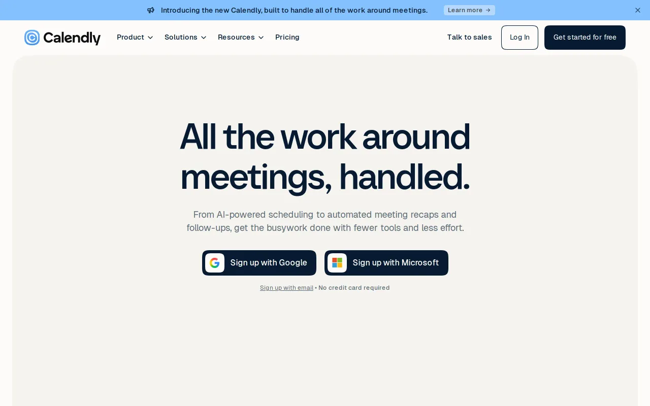 Calendly screenshot