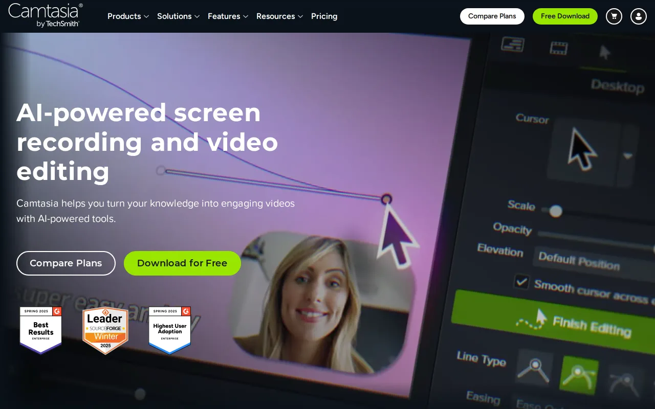Camtasia screenshot