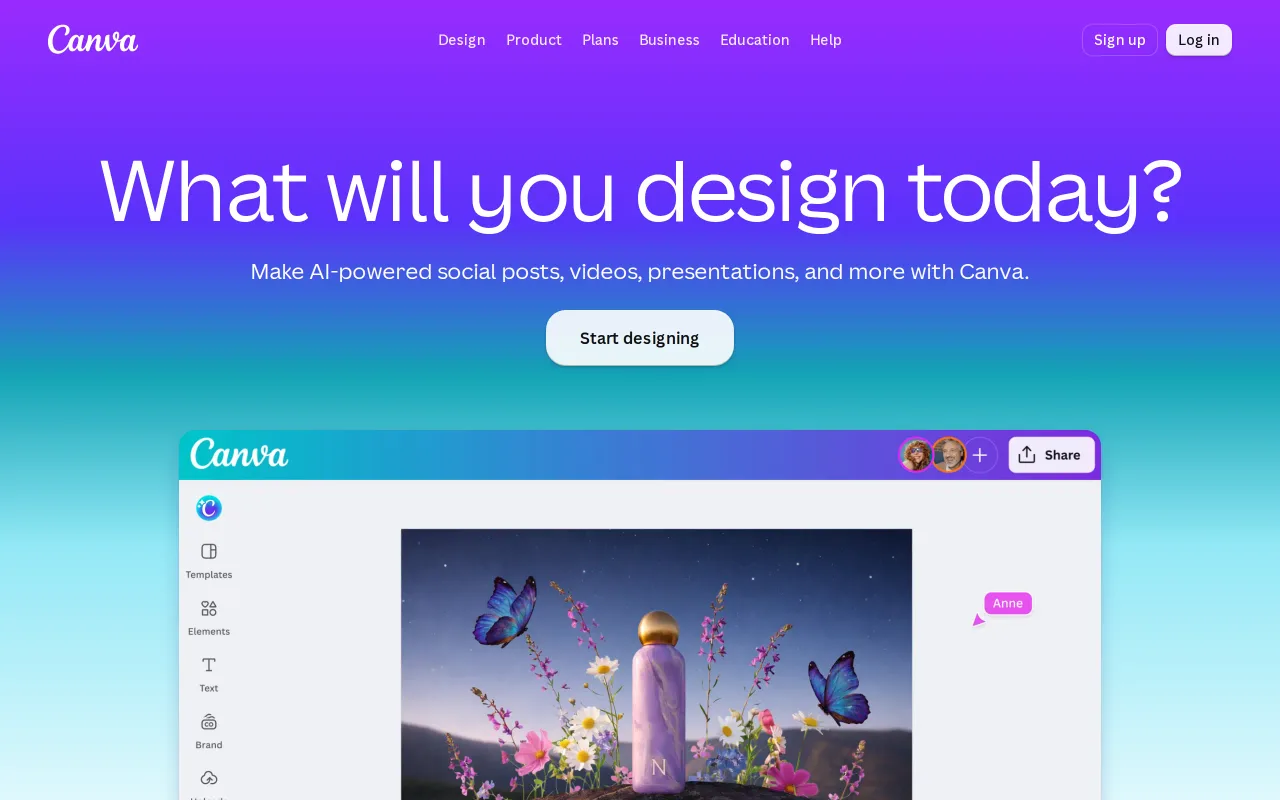 Canva screenshot