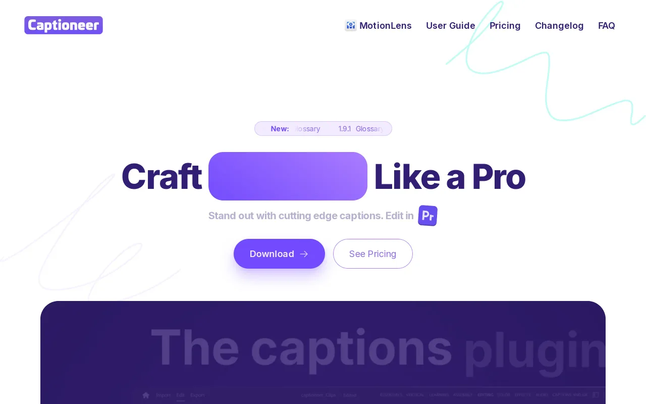 Captioneer screenshot