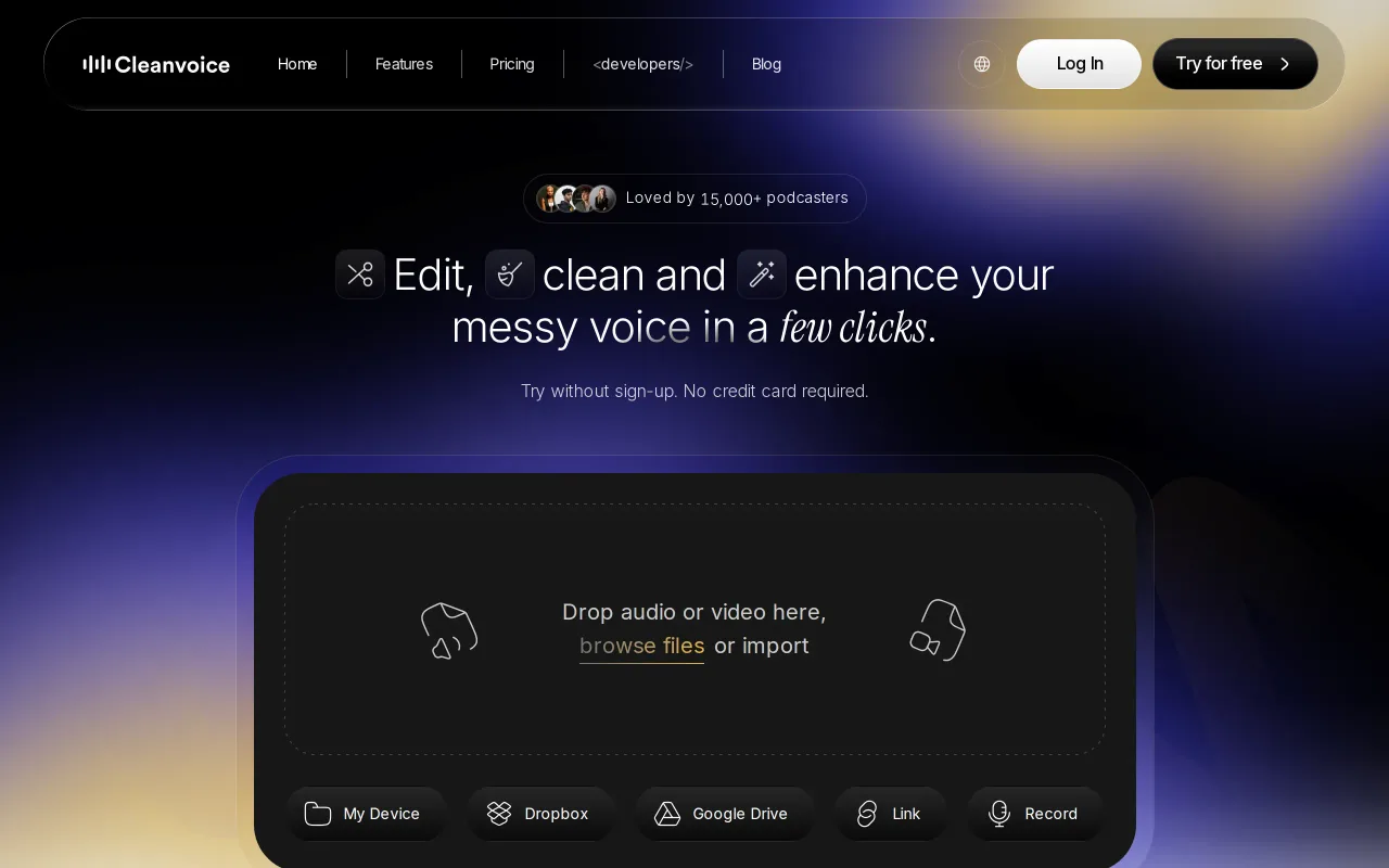Cleanvoice screenshot