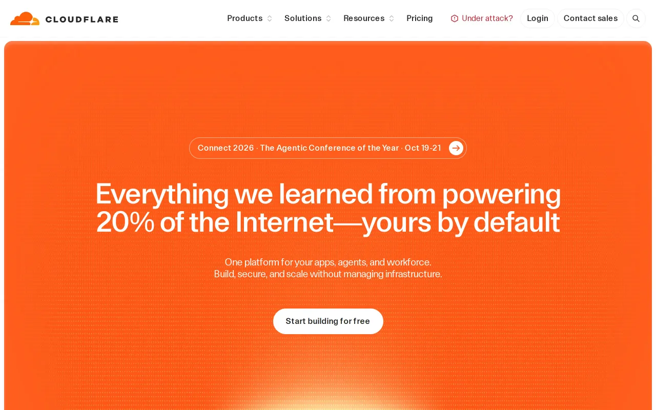 Cloudflare screenshot