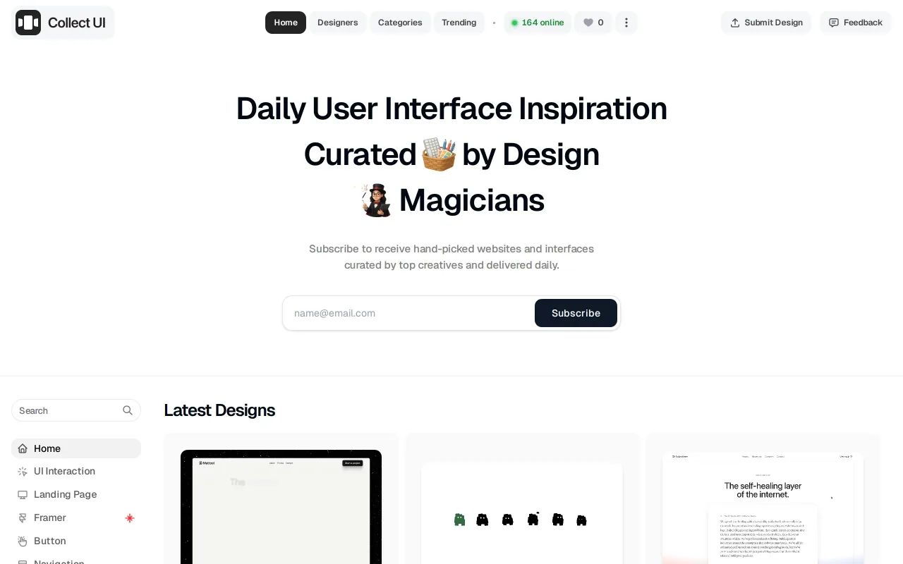 Collect UI screenshot