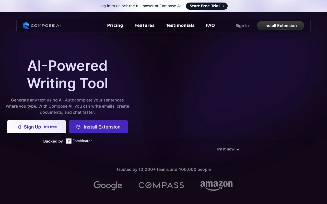 Compose AI screenshot