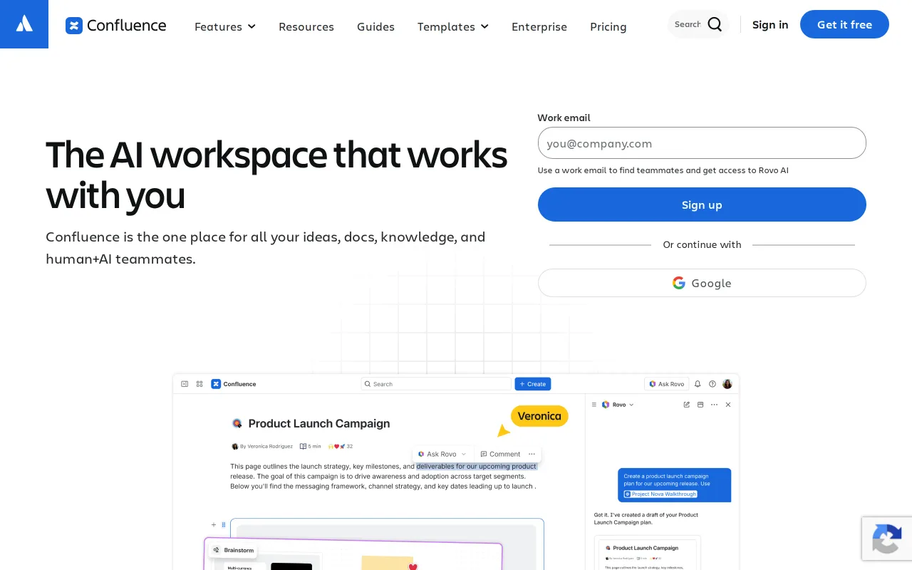 Confluence screenshot