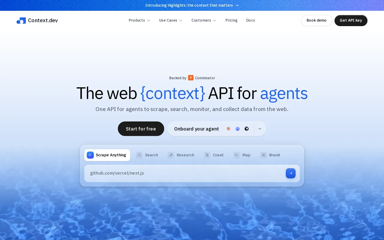 Context.dev screenshot