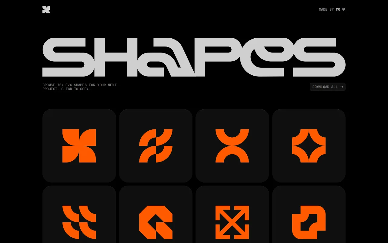 Copy-Paste SVG Shapes screenshot