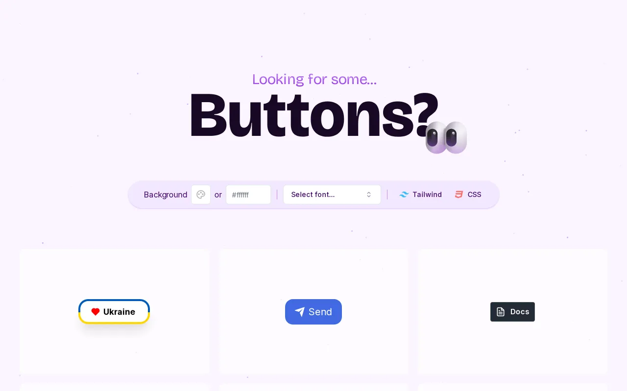 CSS Buttons screenshot