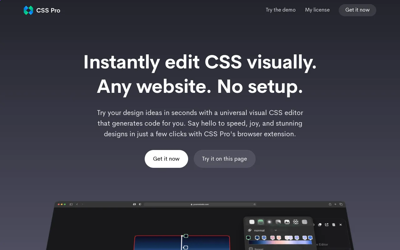CSSPro screenshot