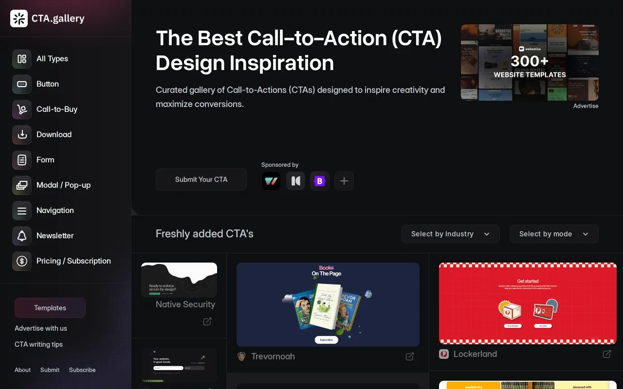 CTA.gallery screenshot