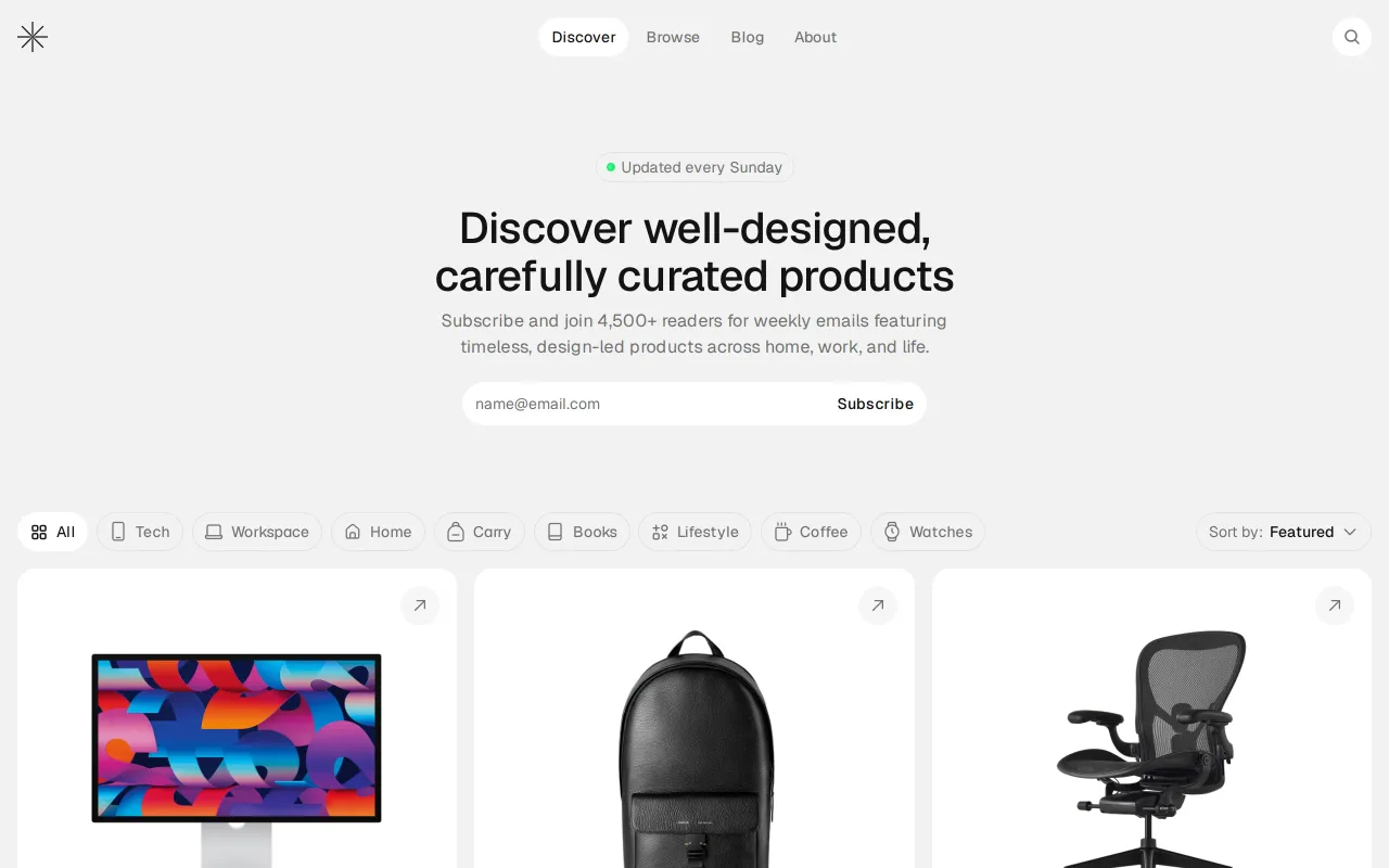 Curated Supply screenshot