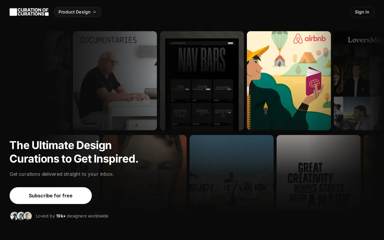 Curation of Curations screenshot