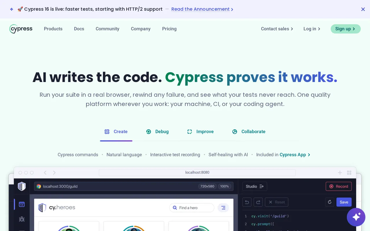Cypress screenshot