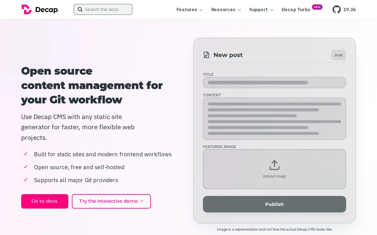 Decap CMS screenshot