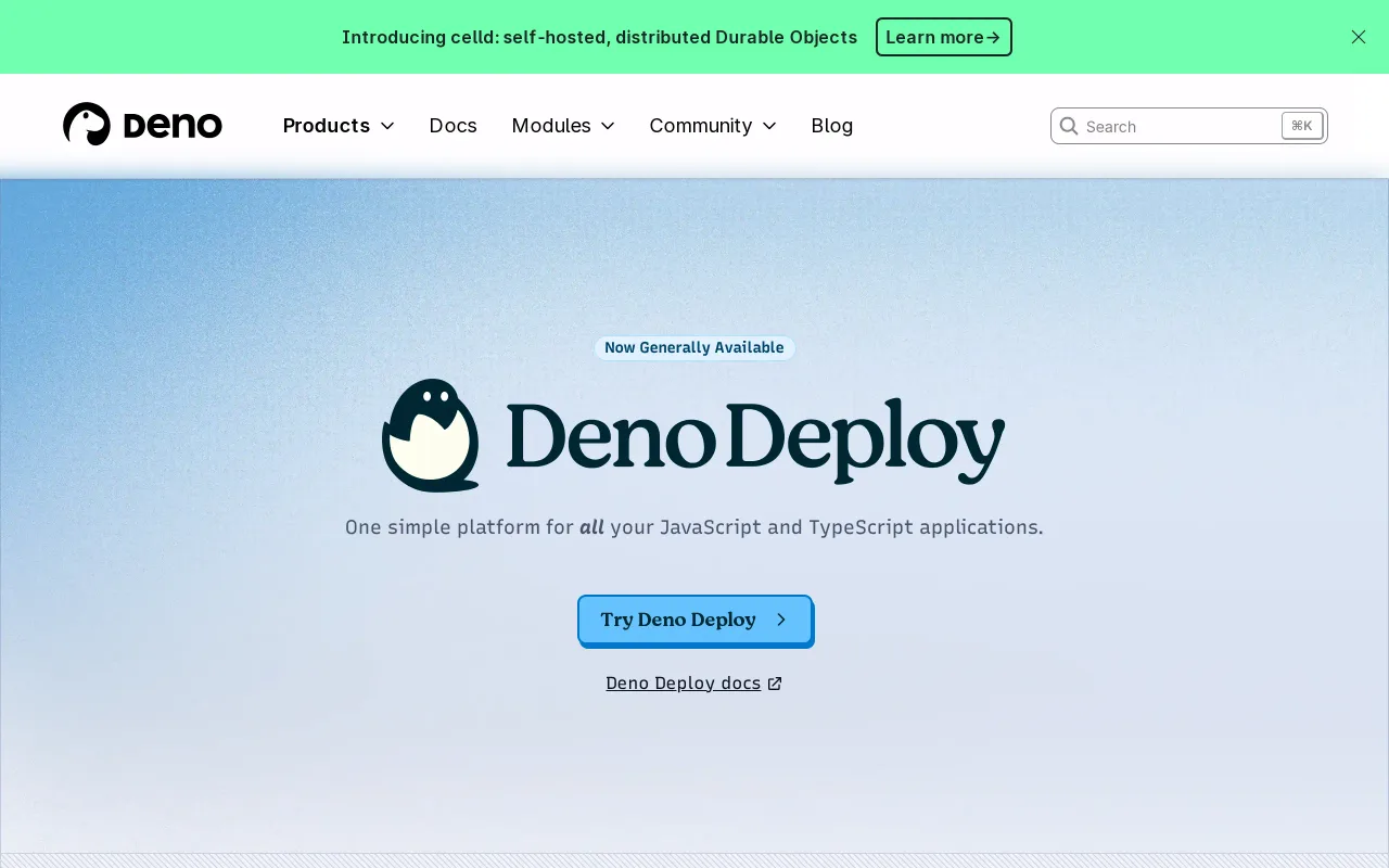 Deno Deploy screenshot