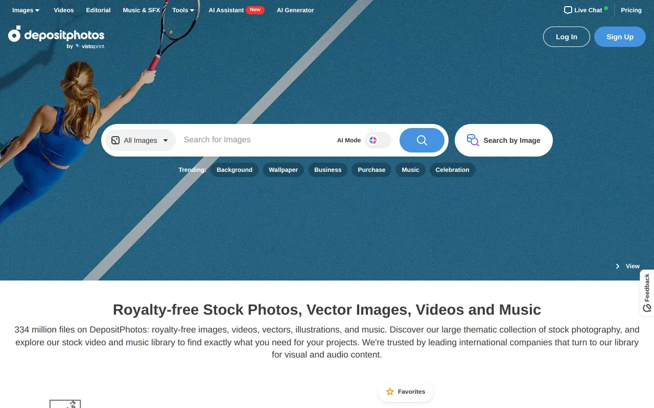 Depositphotos screenshot
