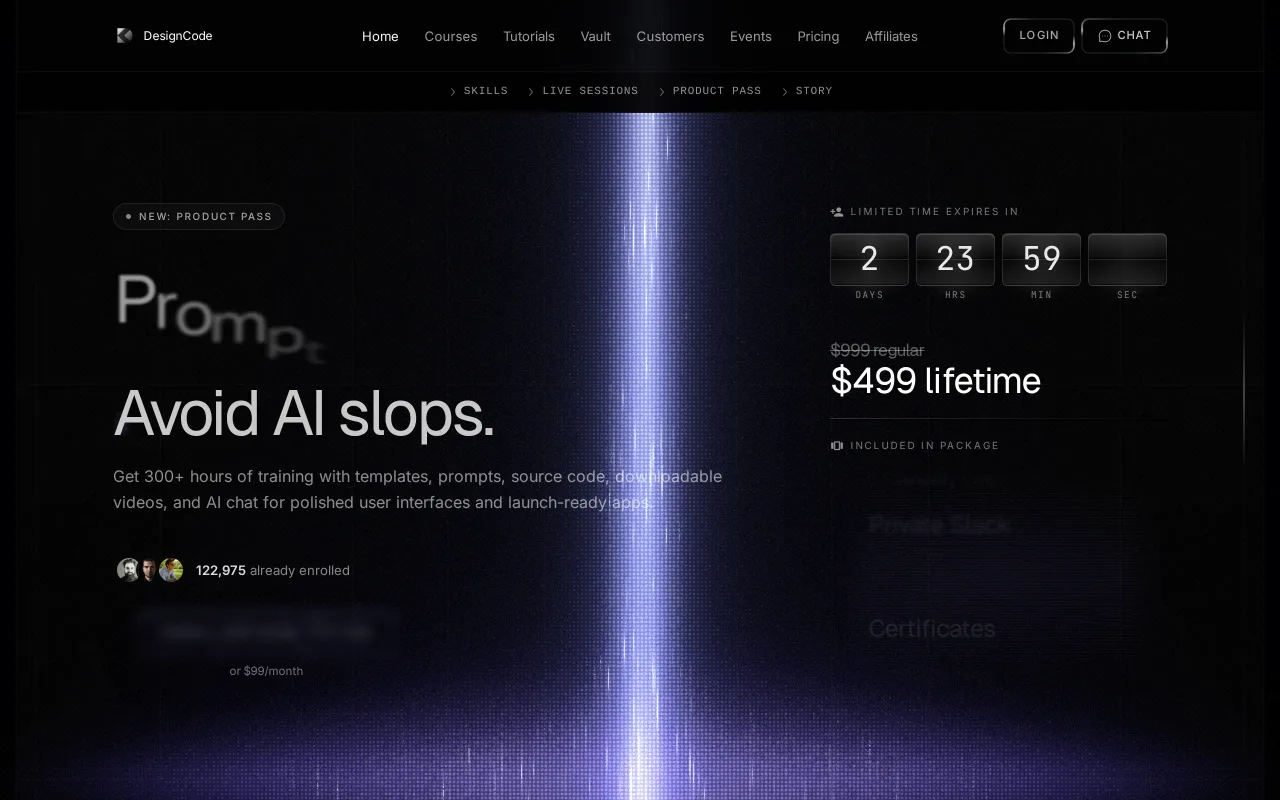Design+Code screenshot