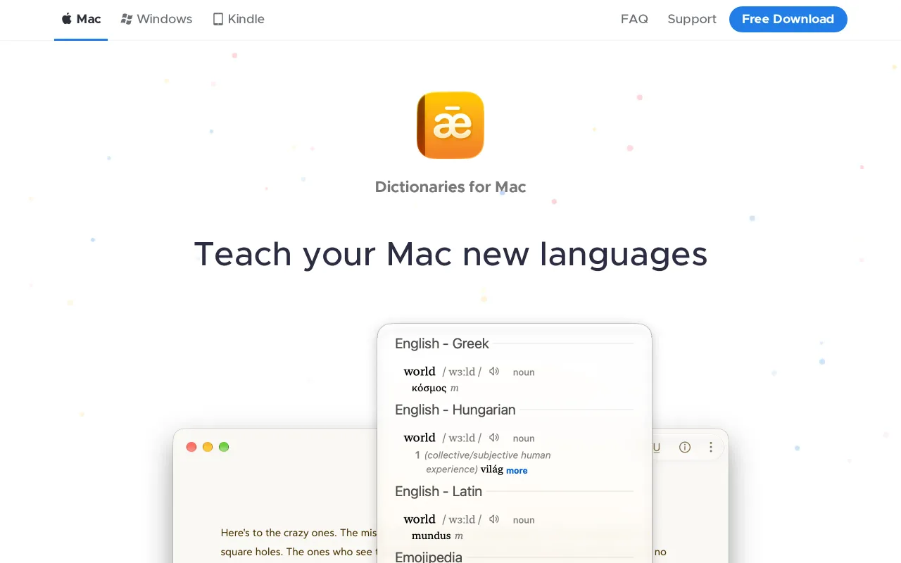 Dictionaries screenshot