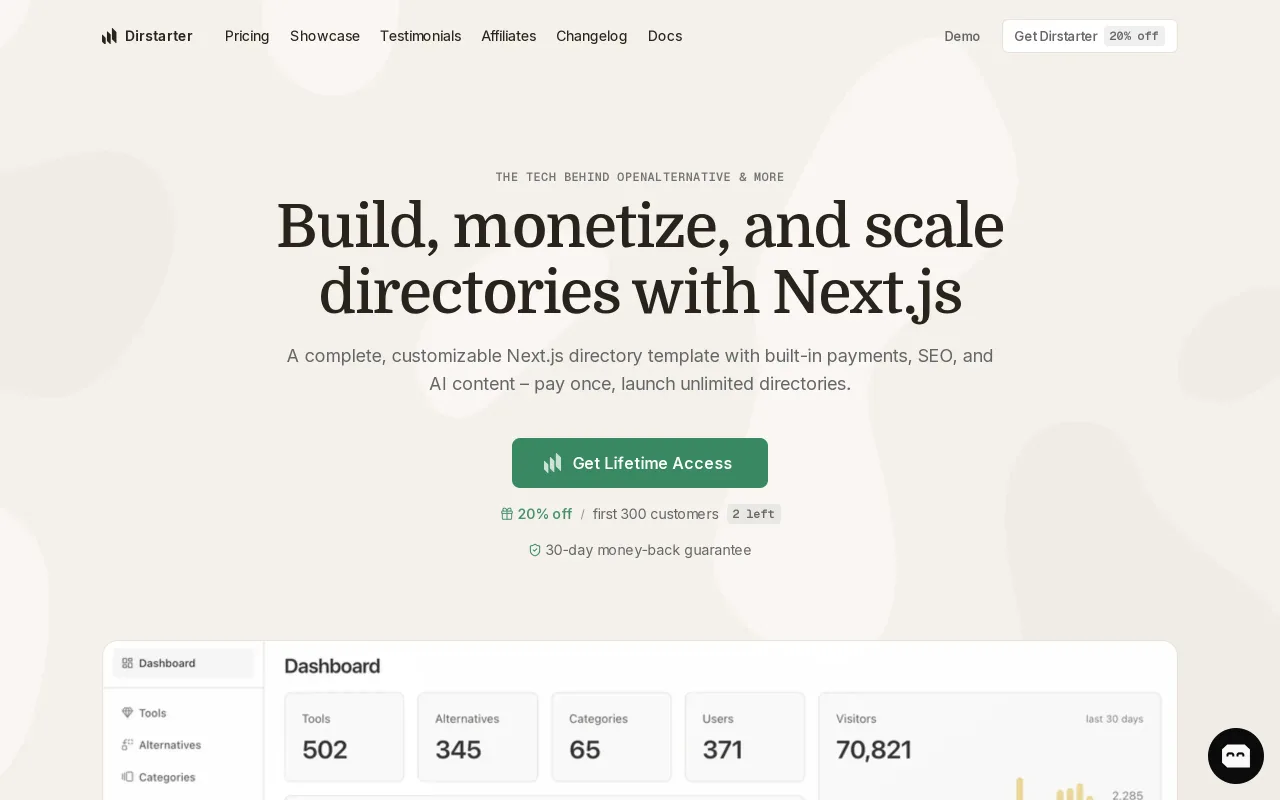Dirstarter screenshot