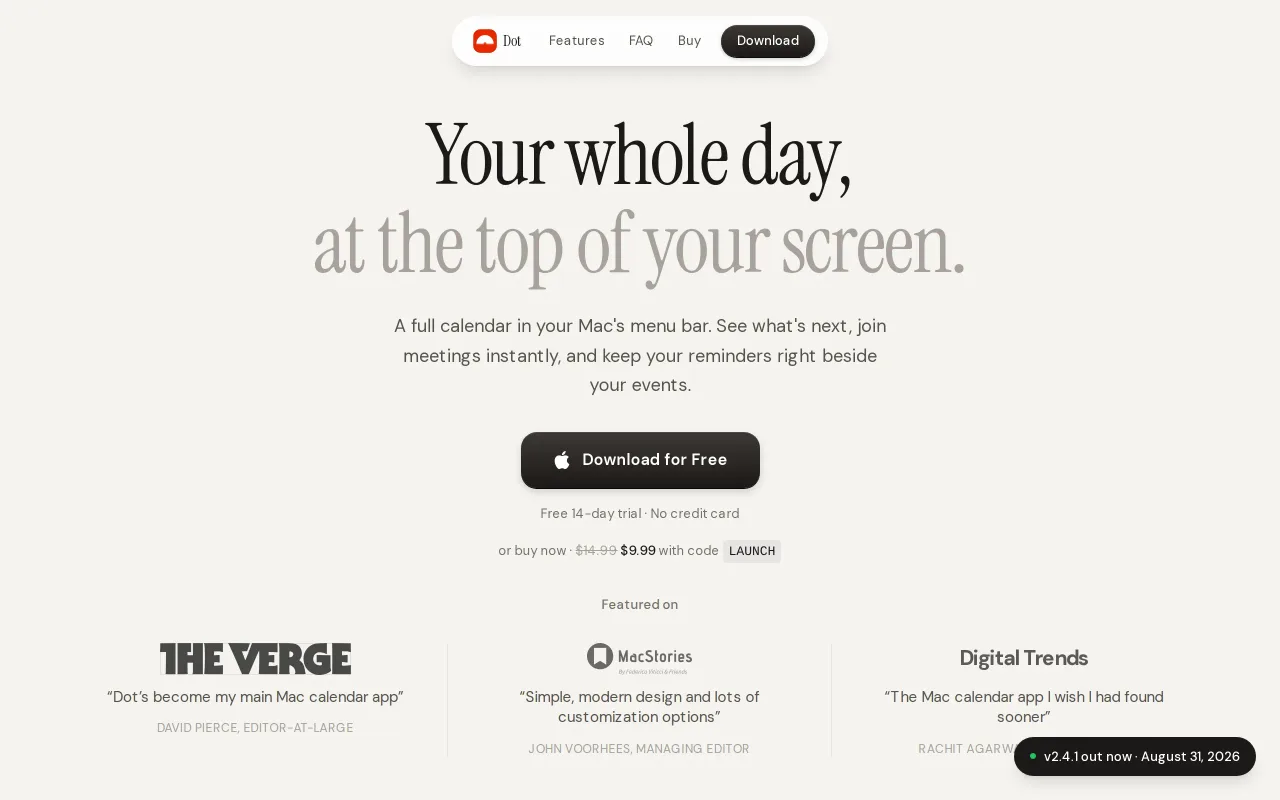 Dot screenshot