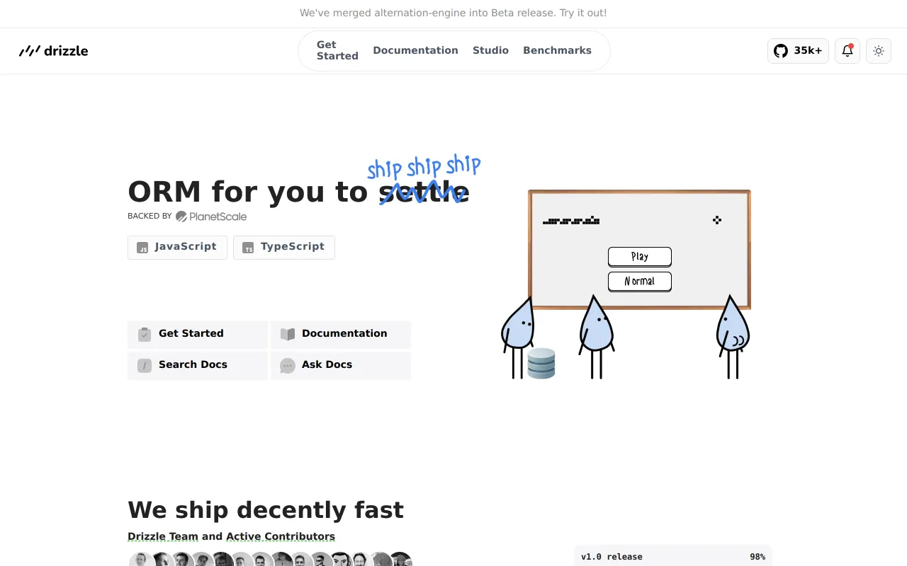 Drizzle ORM screenshot