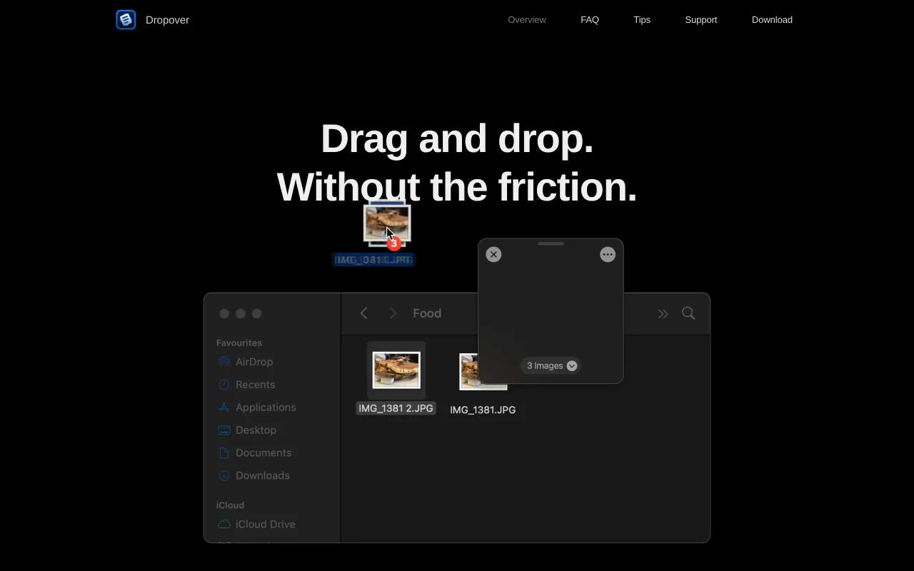 Dropover screenshot