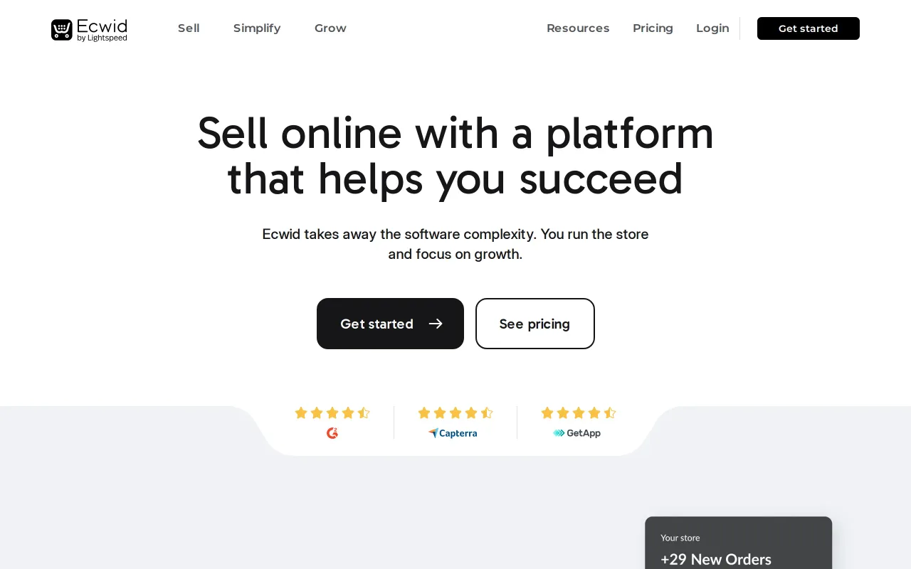 Ecwid screenshot