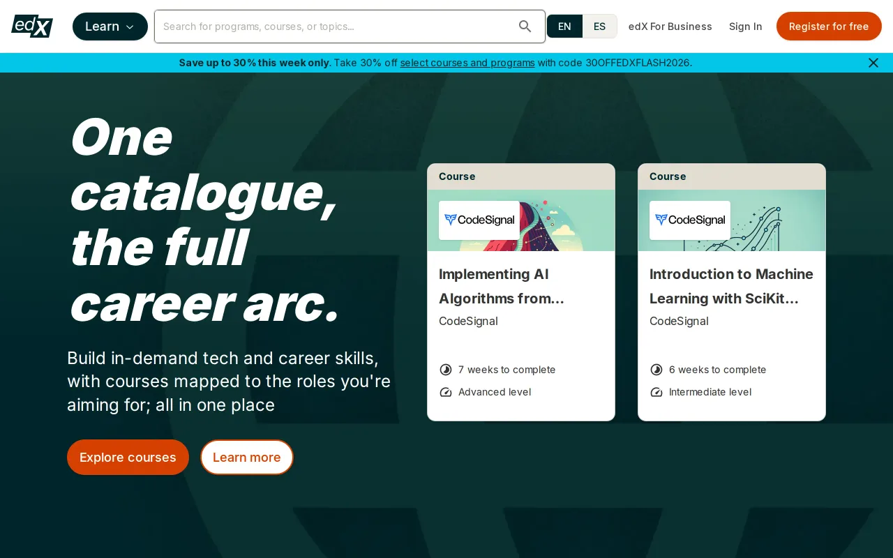 edX screenshot